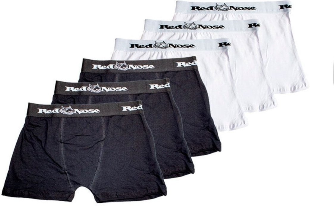 Imagem principal Kit com 6 Cuecas Cueca Boxer Red Nose 320 Preto preto red Red Nose preto red