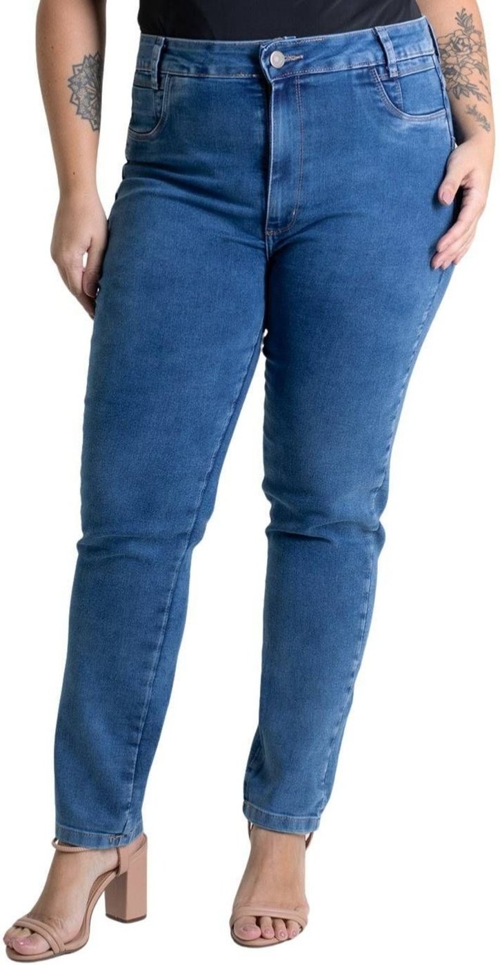 Calça Jeans Sawary Cigarrete Plus Size - 279392