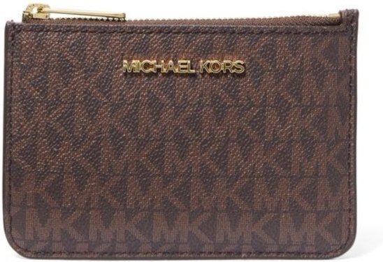 Imagem principal Carteira Jet Set Pequena De Poliéster 35H9gtvp1b200 Michael Kors marrom Michael Kors marrom