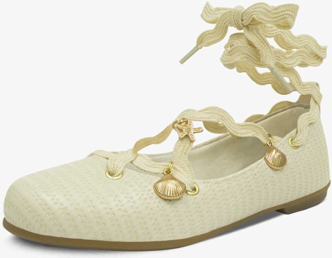 Imagem principal Infantil - Sapatilha Pópidi Amarração Menina Festa Off White off-white white Pópidí off-white white