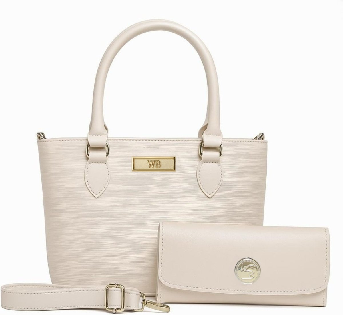 Imagem principal Bolsa Feminina Willibags Para O Dia A Dia Com Carteira Divisórias E Alça Transversal - Gelo branco WILLIBAGS branco