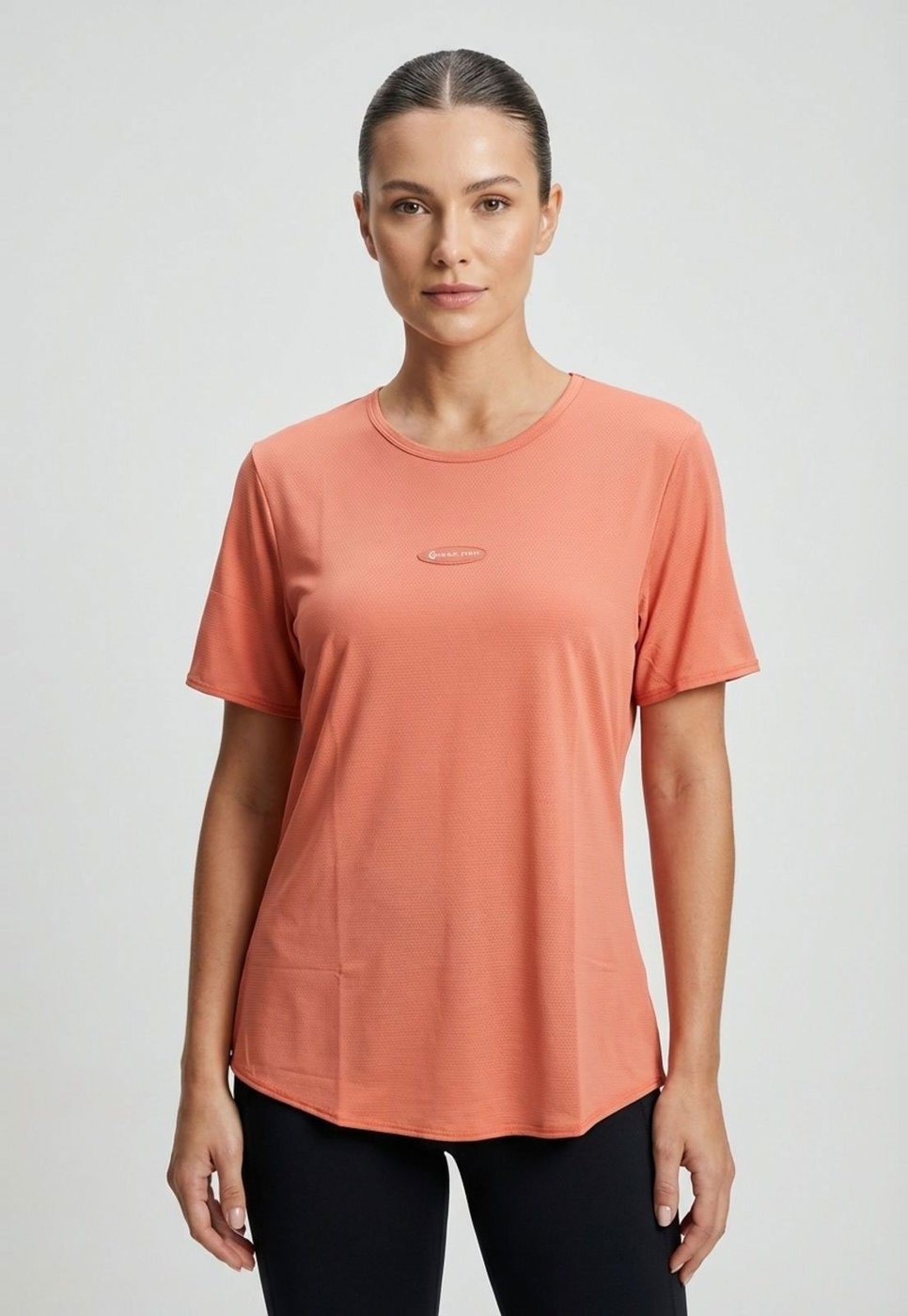 Imagem principal Camiseta Feminina Colcci Sport Microperfurada laranja Colcci Sport laranja