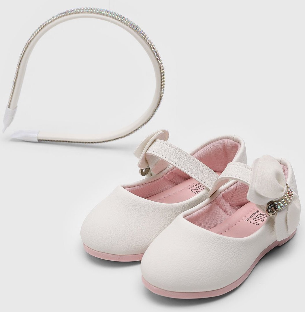 Imagem principal Infantil - Sapatilha Klin Princesa Laço Branca branco Klin branco