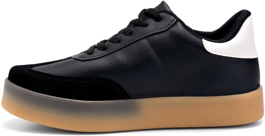 Imagem principal Tênis Feminino Lumiss Flatform Casual Confortável Moda Blogueira preto LUMISS preto