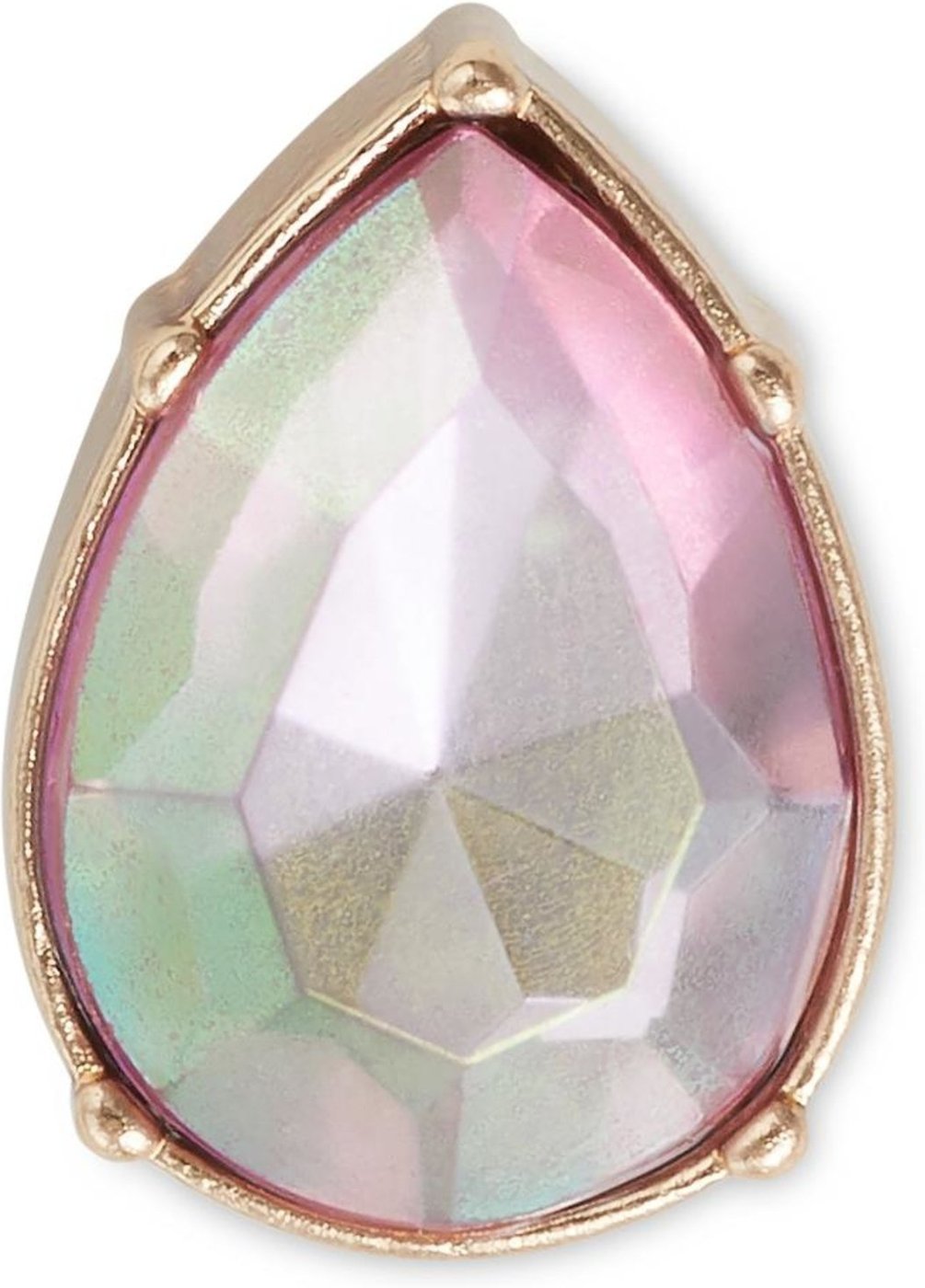 Infantil - Jibbitz™ pedra rosa em forma de lágrima unico Branco