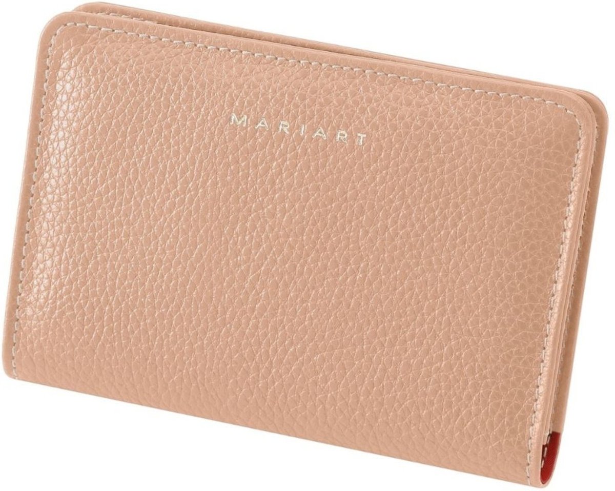 Carteira Feminina Mariart em Couro Metalizado Creme 751