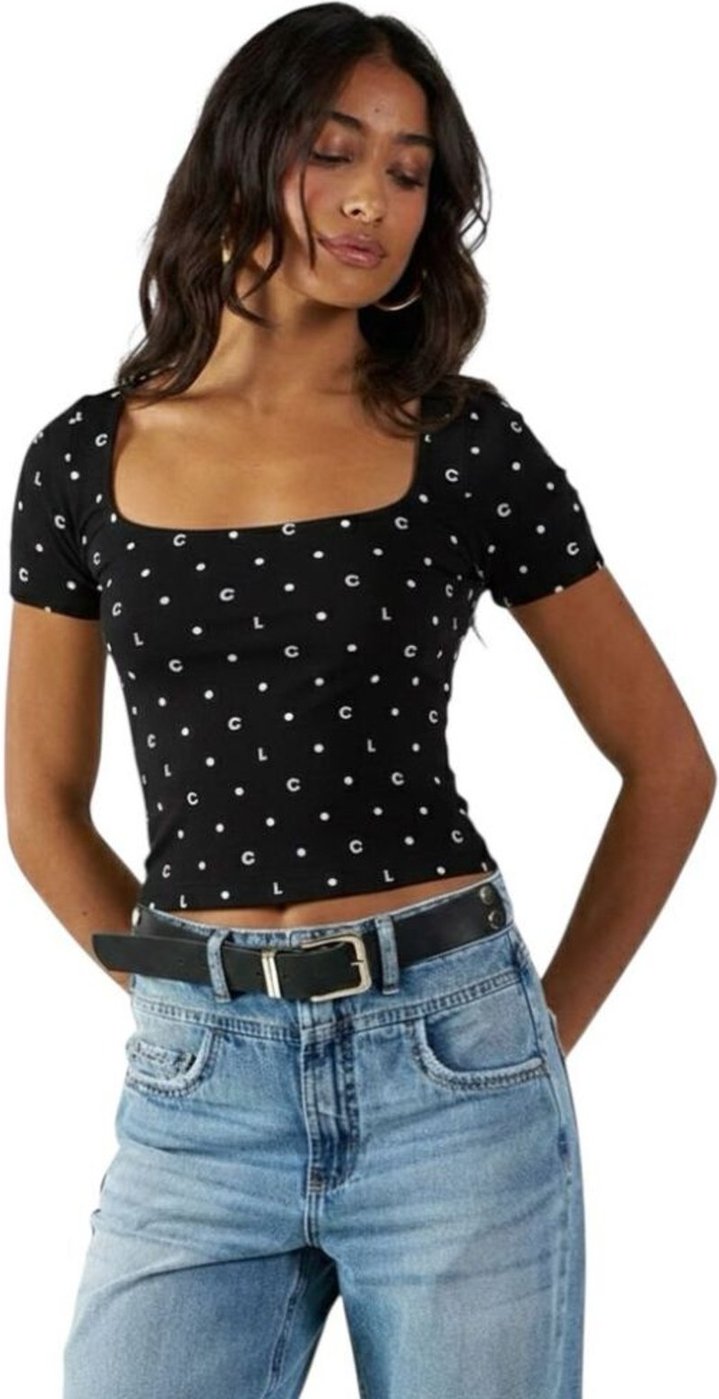 Imagem principal Blusa Small Estampada Decote Quadrado Colcci CLC preto Colcci CLC preto
