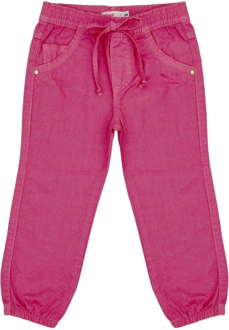Infantil - Calça Look Jeans Jogger Pink