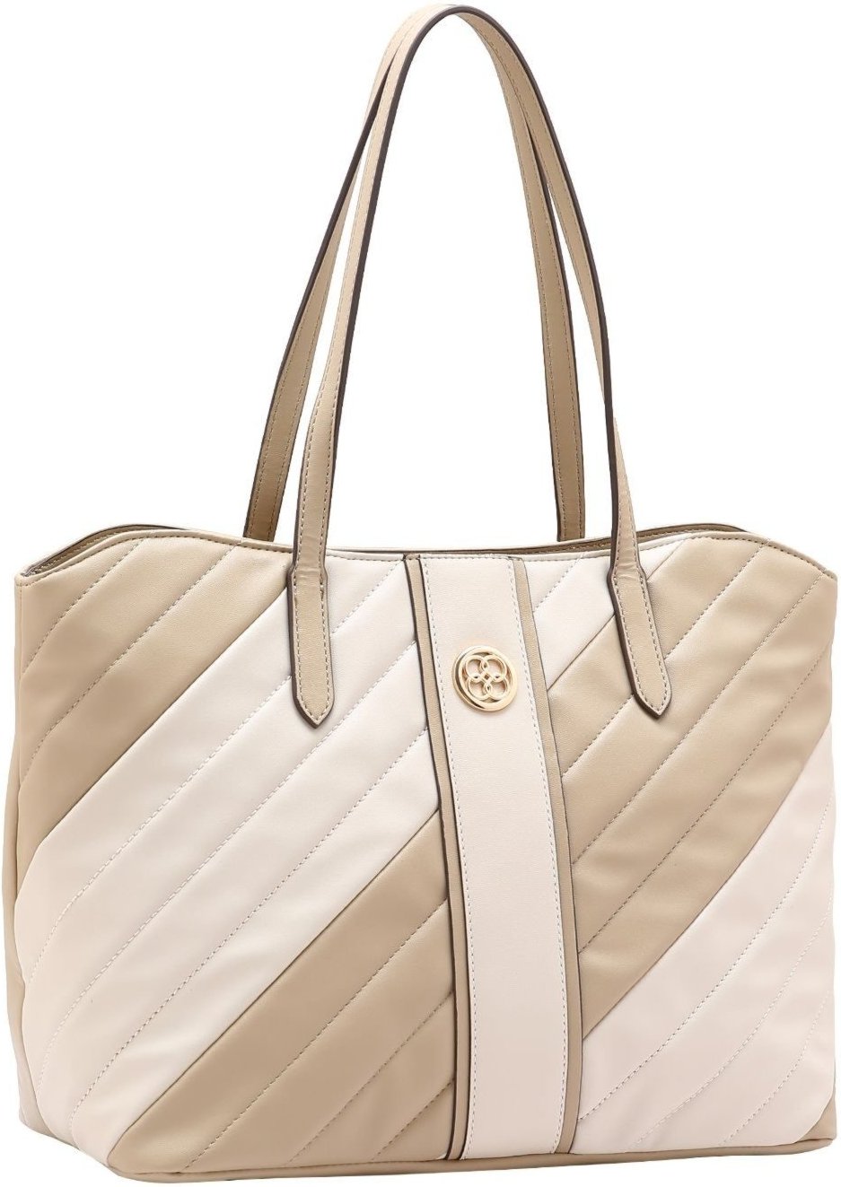 Bolsa Feminina Chenson Matelassê Diagonal 3485247 Natural