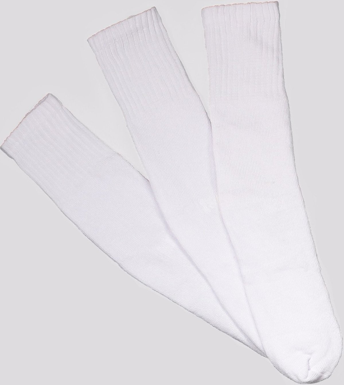 Kit Meia Selene Cano Médio 3 Pares Branca