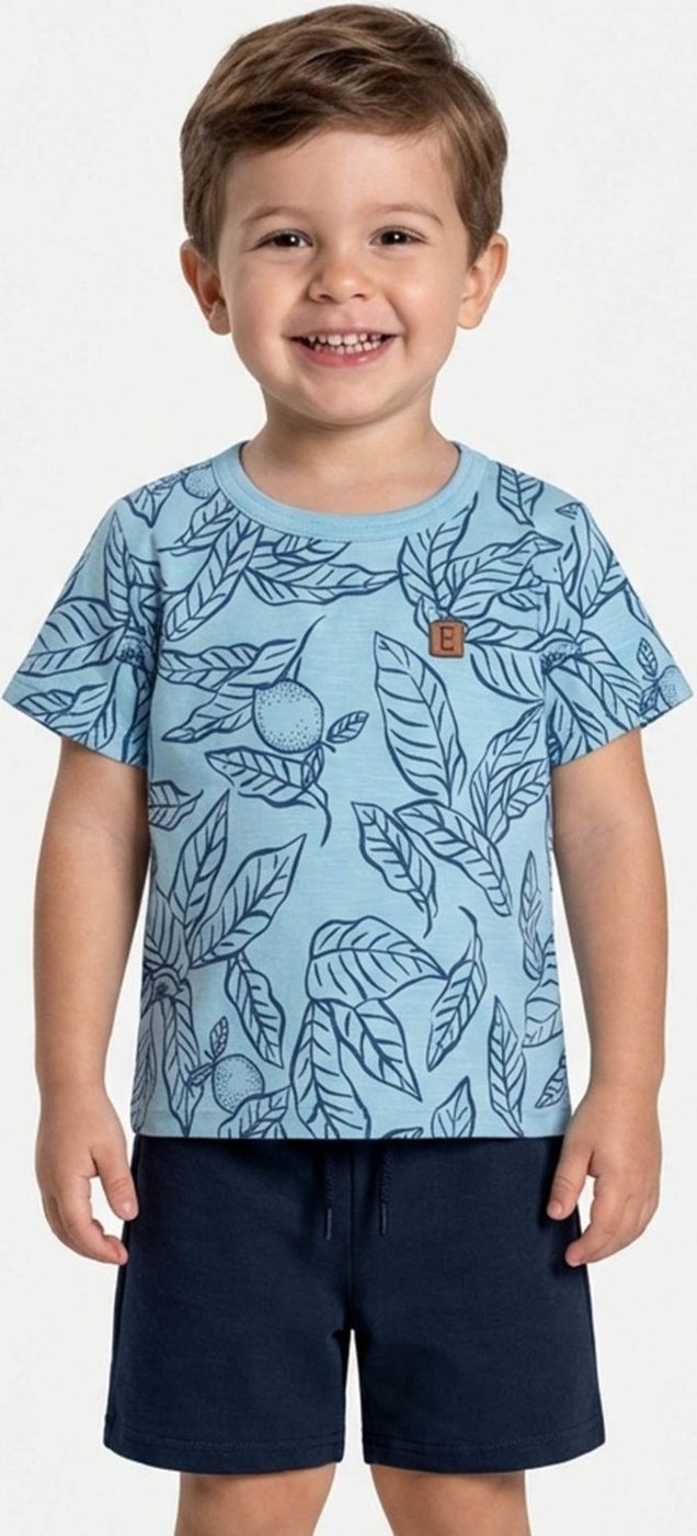 Infantil - Conjunto Menino Folhas Flamê Elian