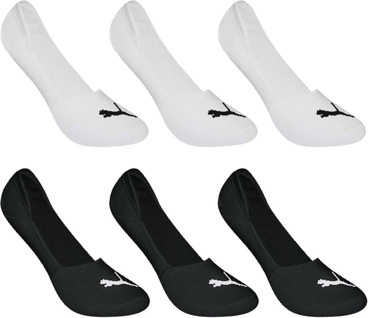 Kit 6 Pares de Meias Puma Sapatilha Invisível Feminino