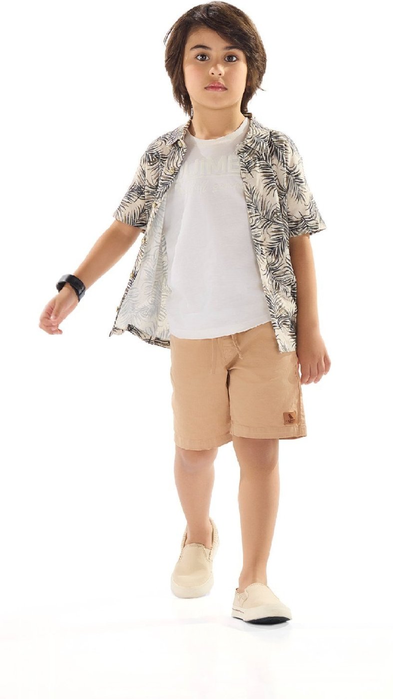 Imagem principal Infantil - Camisa para Menino em Viscose Quimby cinza Quimby cinza