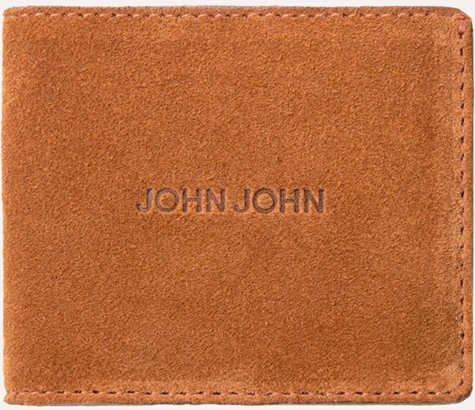 Imagem principal Carteira John John Masculina Couro JJ Suede Claro marrom John John marrom