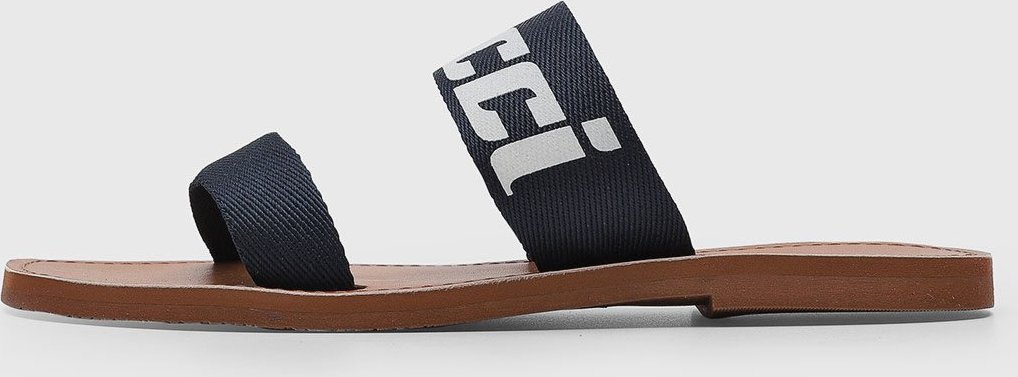 Imagem principal Rasteira Feminina Colcci Tiras Logo Preta preto Colcci preto