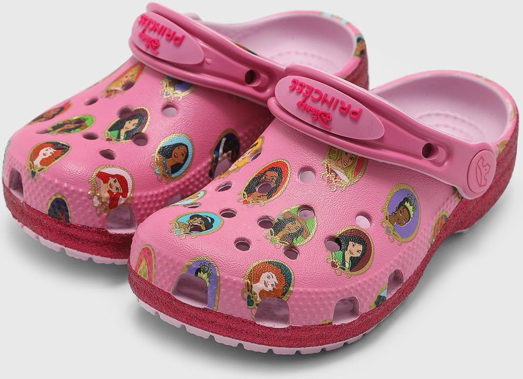 Imagem principal Infantil - Chinelo Crocs Clog Disney Princess rosa Crocs rosa