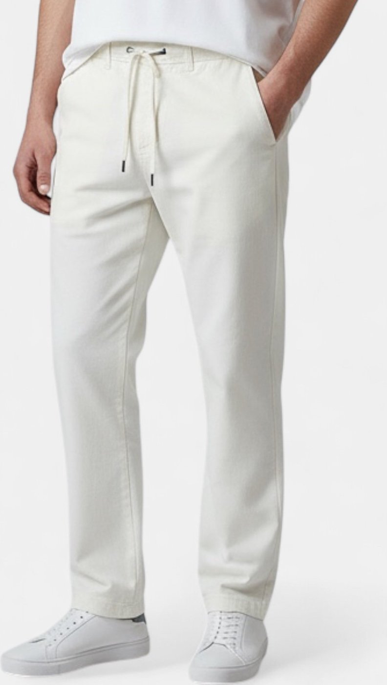 Calça Linho Areia Branca Yacht Resort Branca