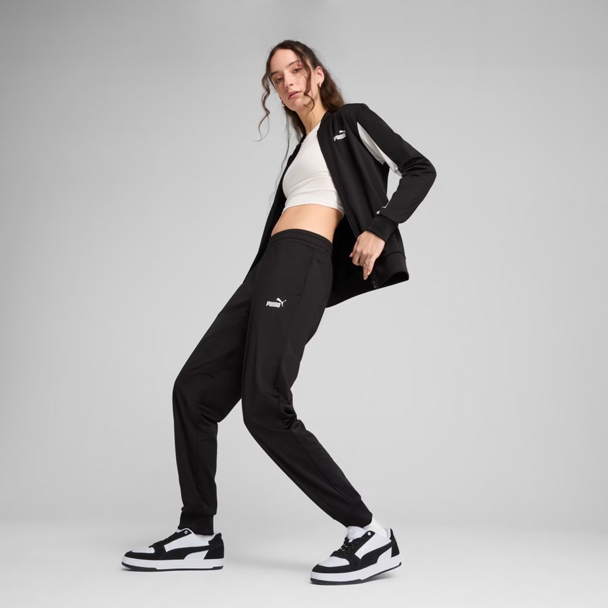 Agasalho Puma Poly Baseball Feminina Preta