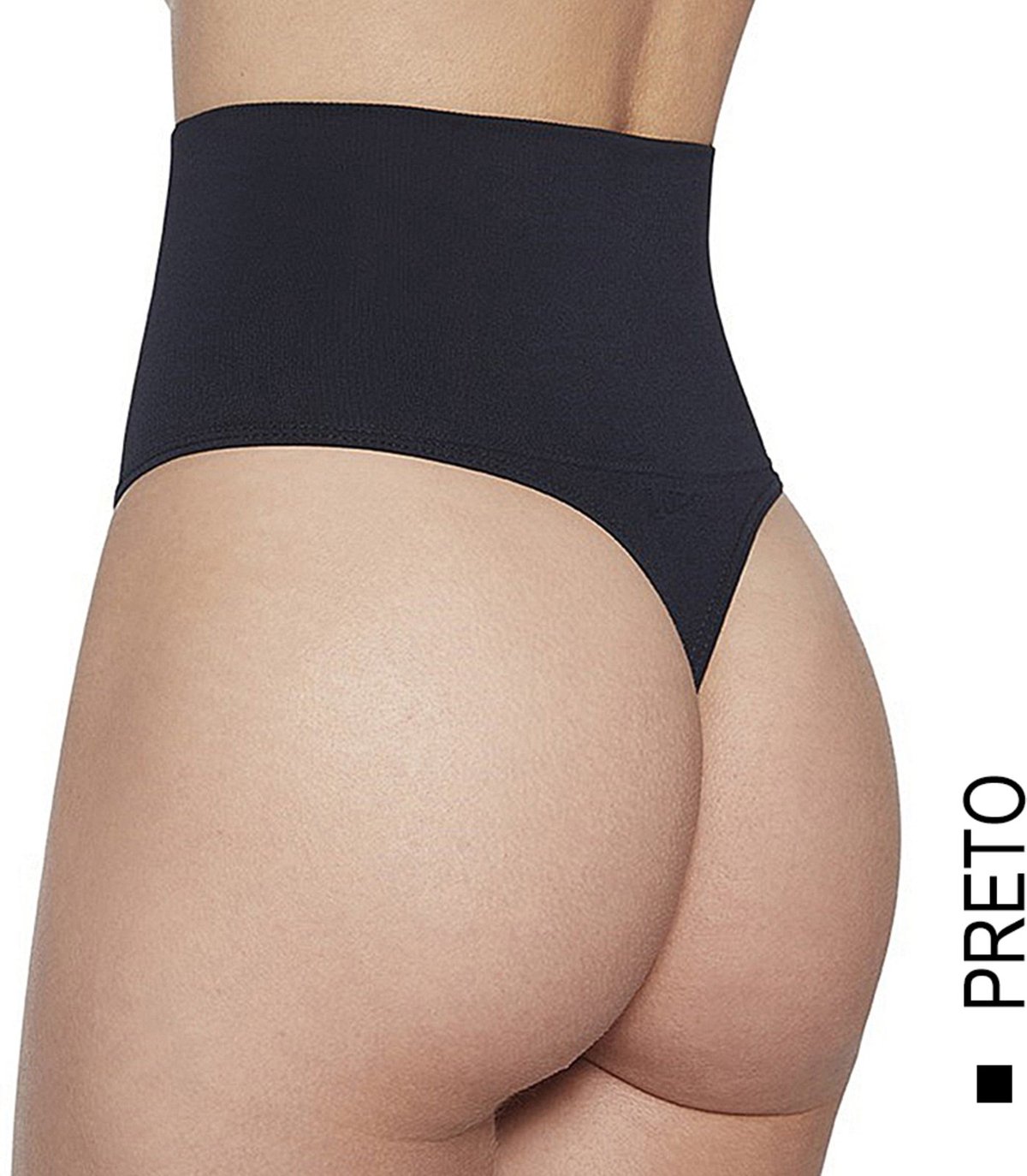 Imagem principal Calcinha Loba Redutora Fio Dental Slim Sem Costura Lupo preto Lupo preto