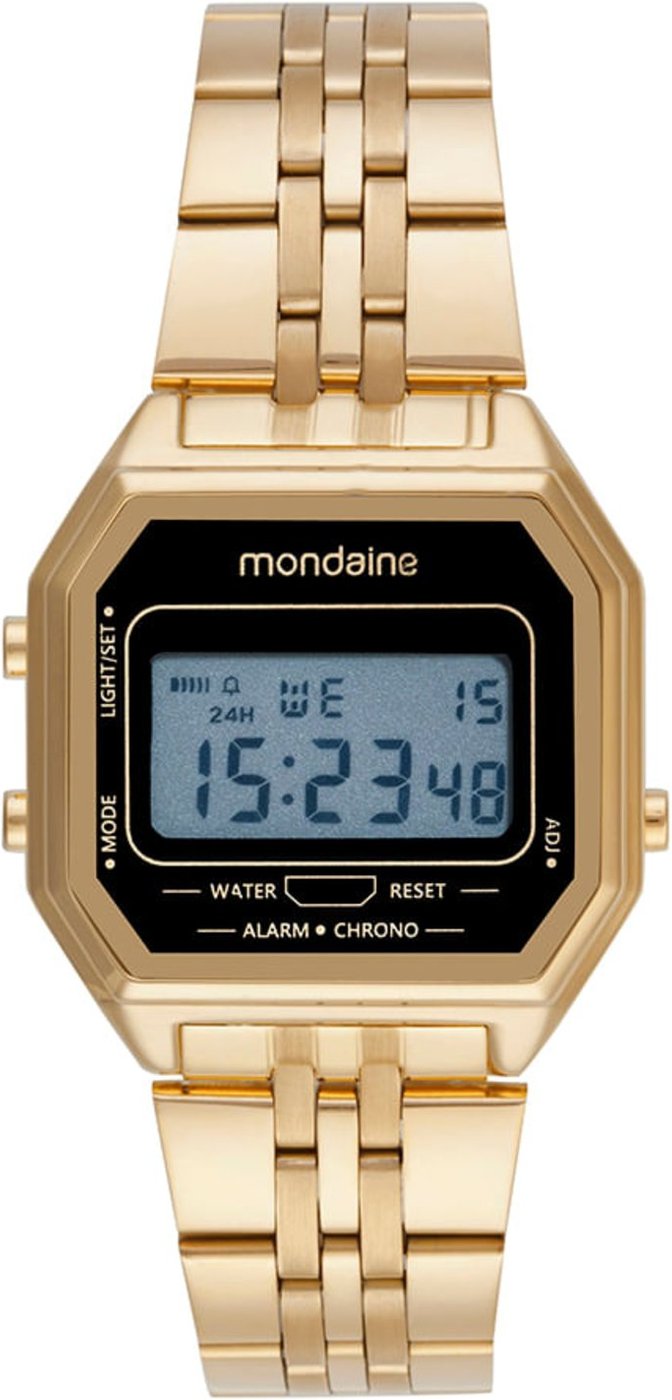 Imagem principal Relógio Unissex Digital Vintage Mondaine dourado Mondaine dourado