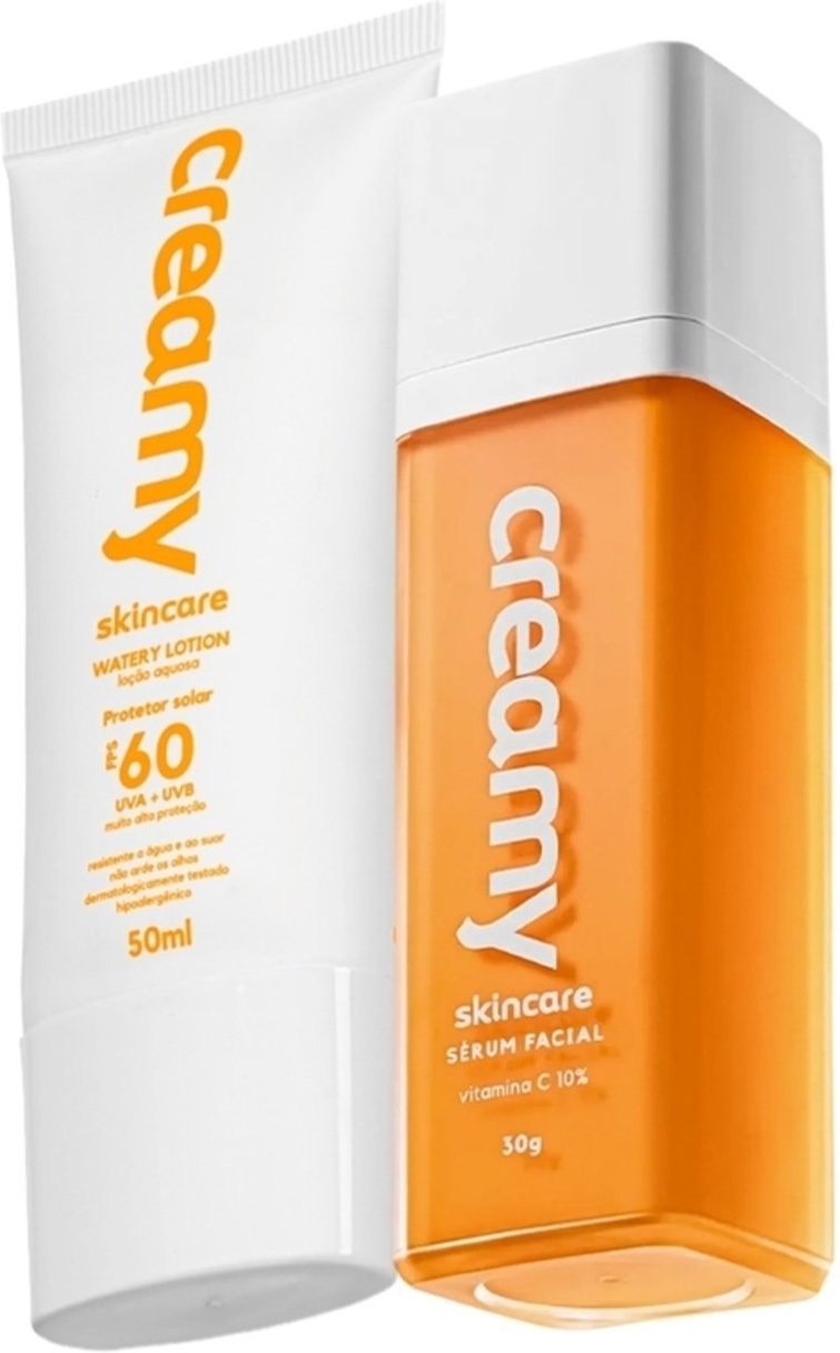 Imagem principal Kit Creamy Vitamina C e Creamy Watery Lotion FPS 60 (2 produtos) multicolorido Creamy multicolorido
