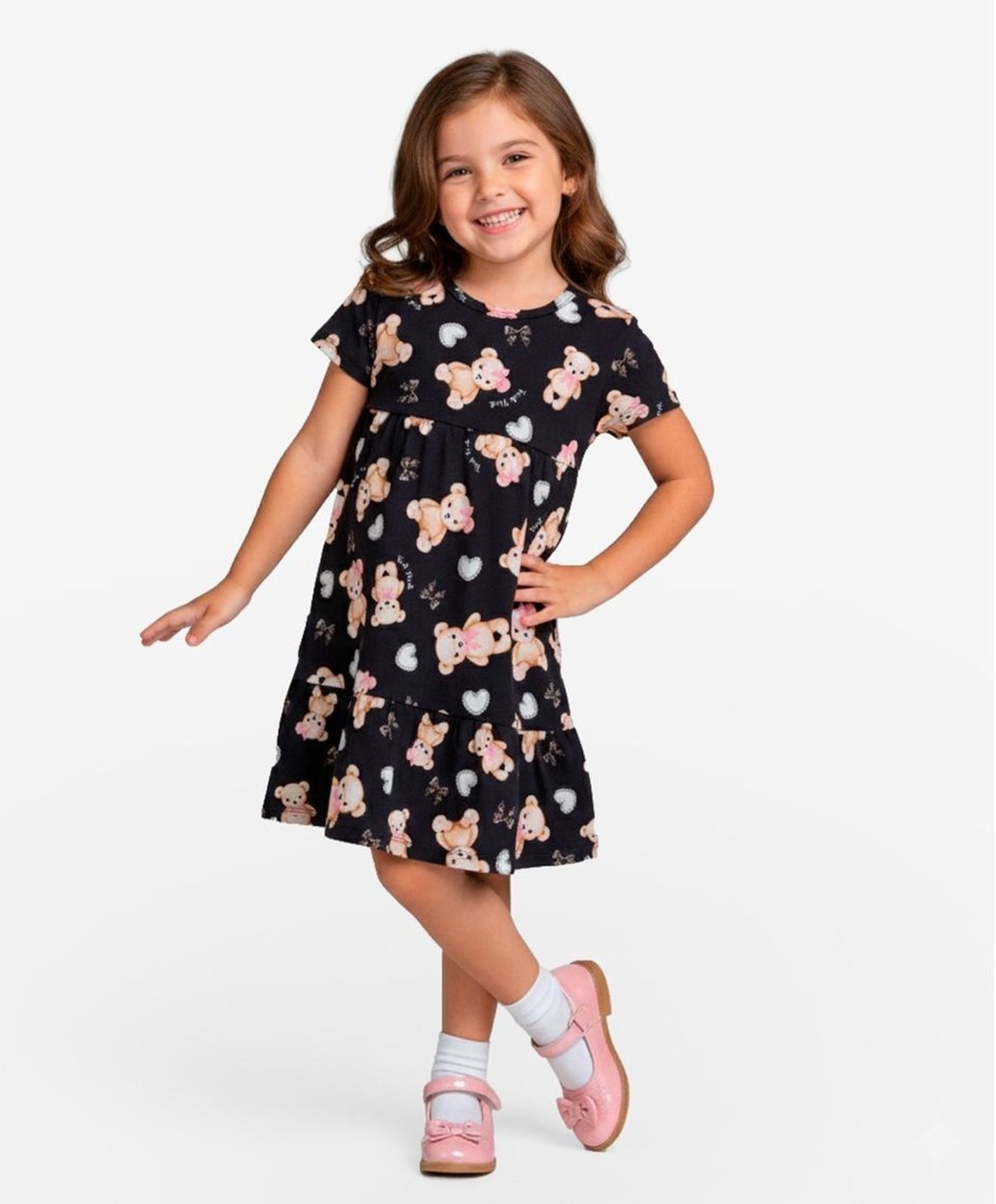 Infantil - Vestido Curto Estampado Select