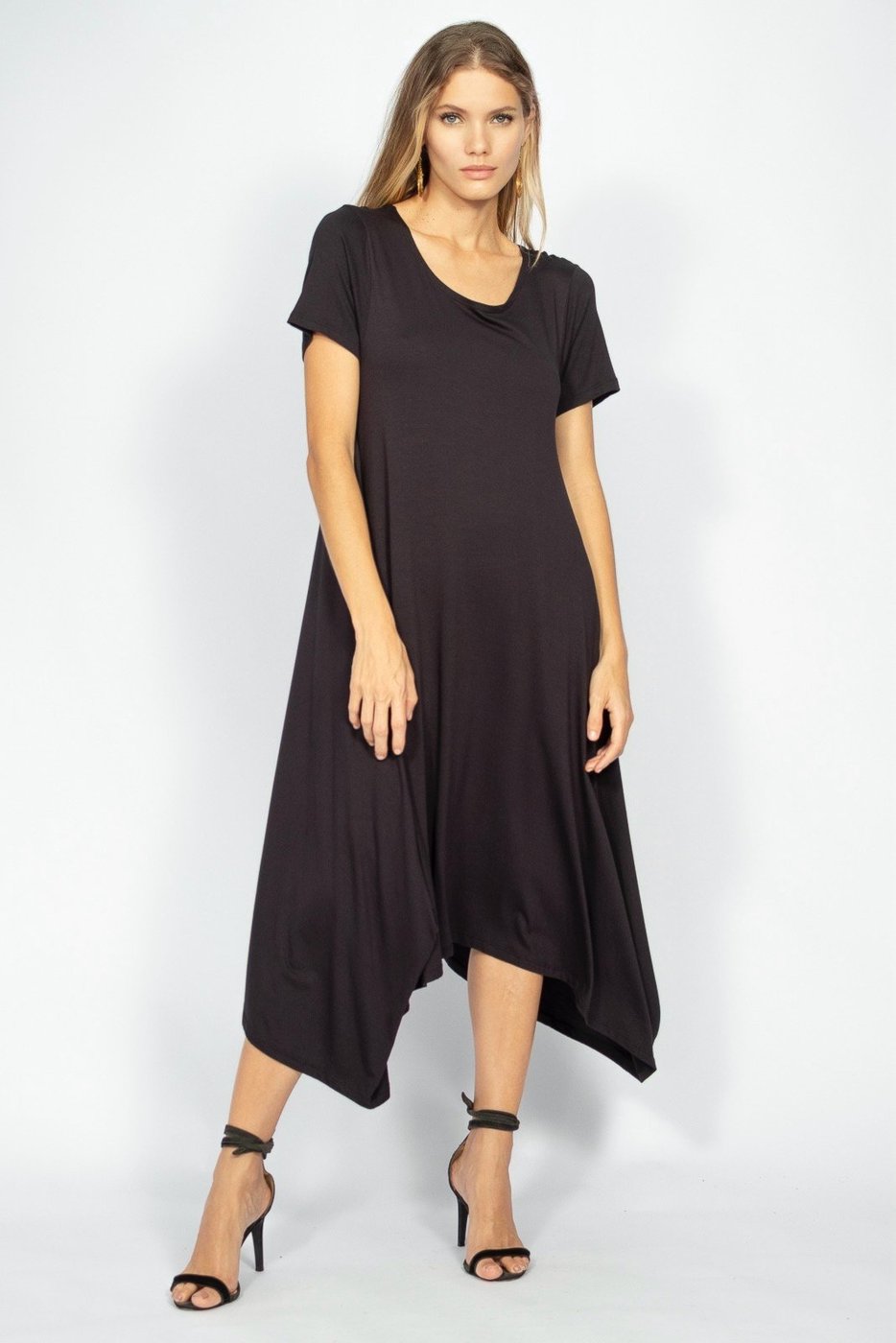 Vestido Saruel Manga Curta Amazonia Vital Malha