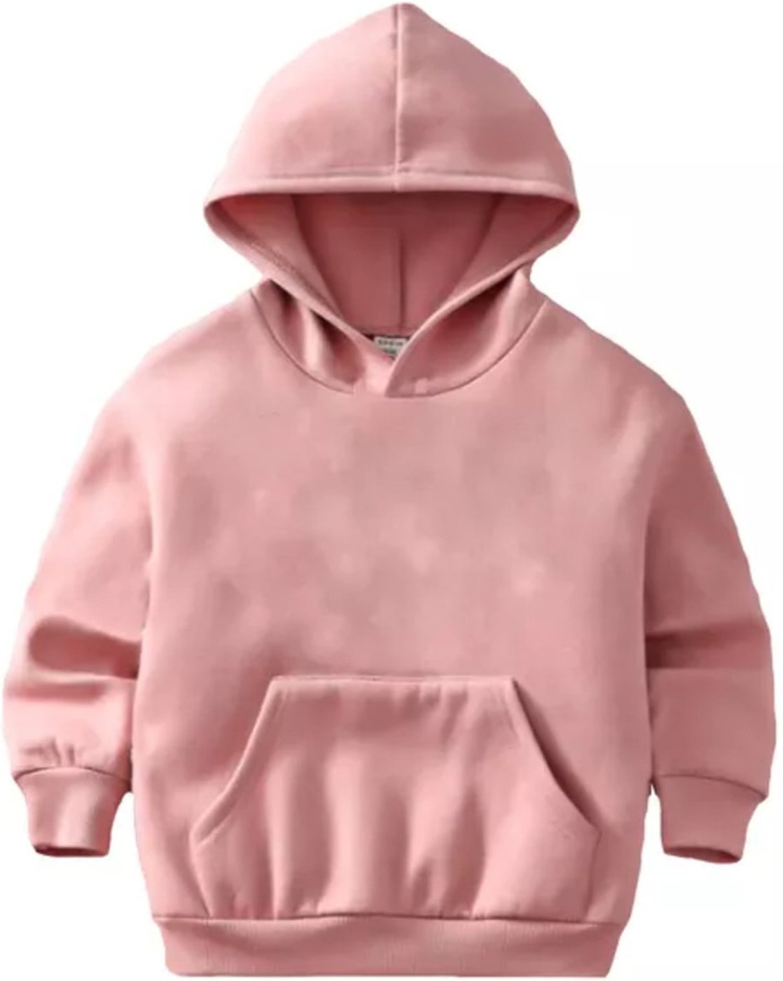 Blusa Moletom Liso Com Capuz E Bolso Canguru