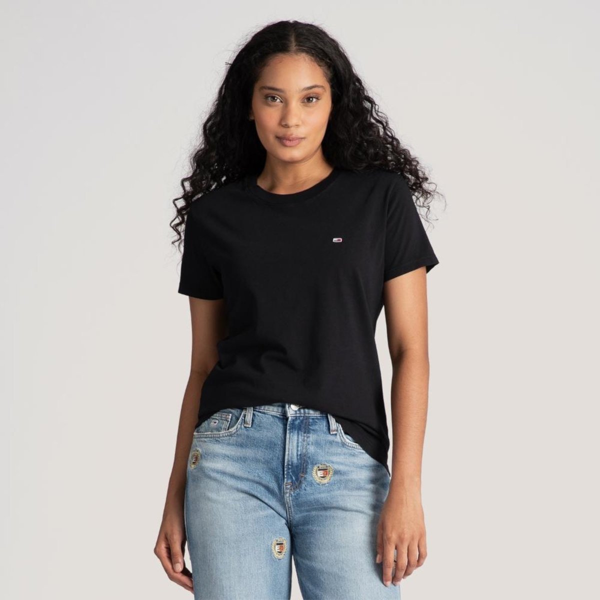 Imagem principal Camiseta Clássica Gola C Tommy Jeans - EGG preto Tommy Jeans preto