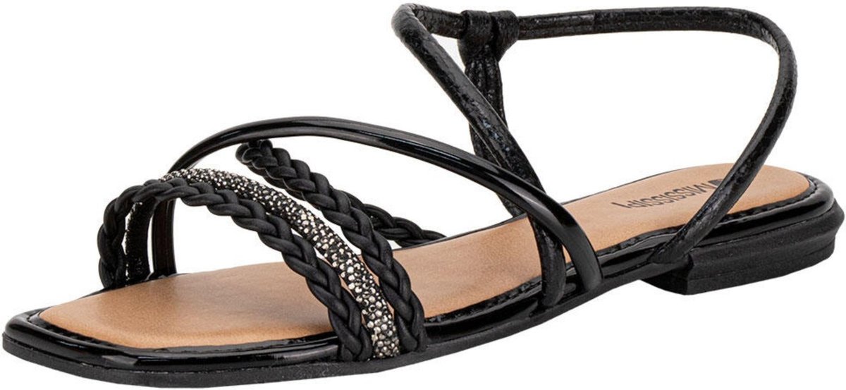 Imagem principal Sandália Feminina Flat Mississipi J0661 B0641661 preto MISSISSIPI preto