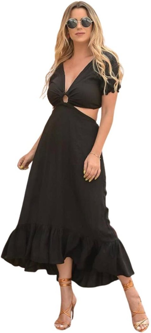 Vestido Abertura Argola