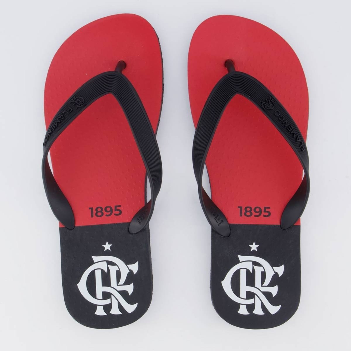 Imagem principal Chinelo Flamengo I 1895 e Vermelho Neorubber preto Neorubber preto