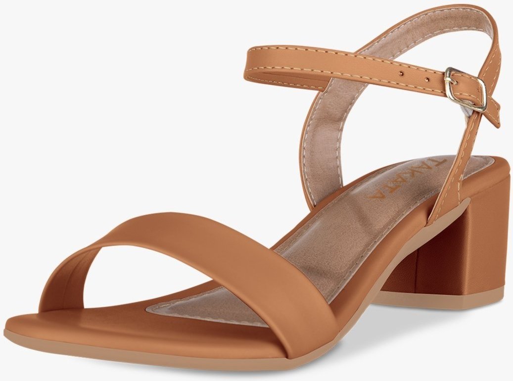 Imagem principal Sandália Feminina Salto Baixo Bloco Grosso Casual Confortável Tira Sintético TAKATA BY RAFAEL TAKATA nude TAKATA BY RAFAEL TAKATA nude