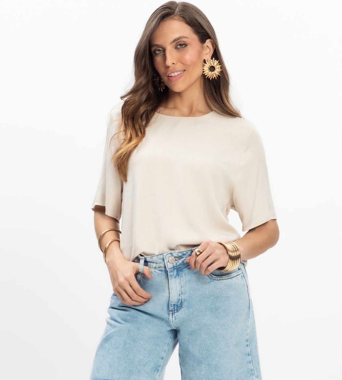 Imagem principal Blusa Viscose Double Feminina Endless preto Endless preto