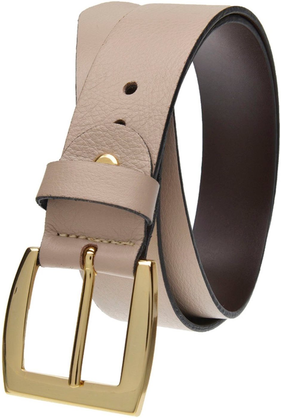 Cinto Feminino em couro ref GP 24 com fivela dourada na cor