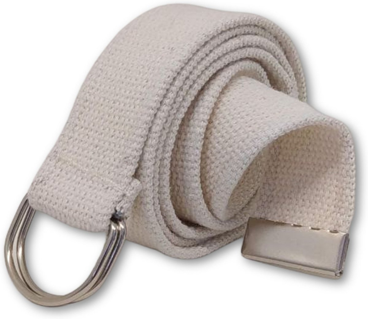 Cinto Hipica Lona com Meia Argola Cru