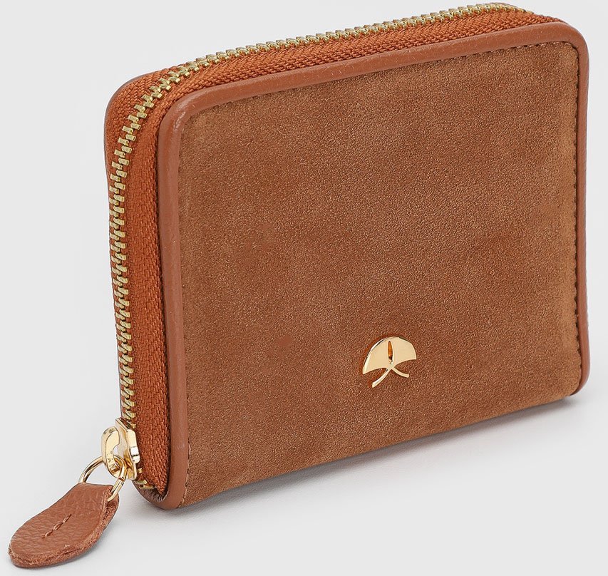 Imagem principal Carteira Feminina Luiza Barcelos Camurça Caramelo Luiza Barcelos marrom