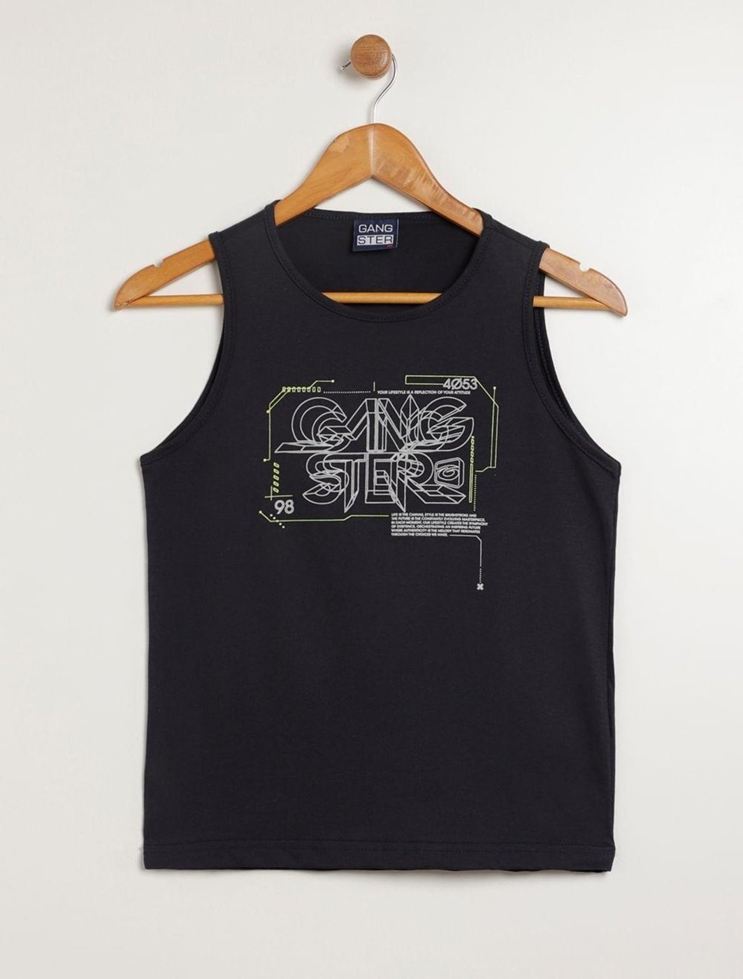 Imagem principal Infantil - Camiseta Regata Juvenil Para Menino - MARINHO Gangster azul Gangster azul