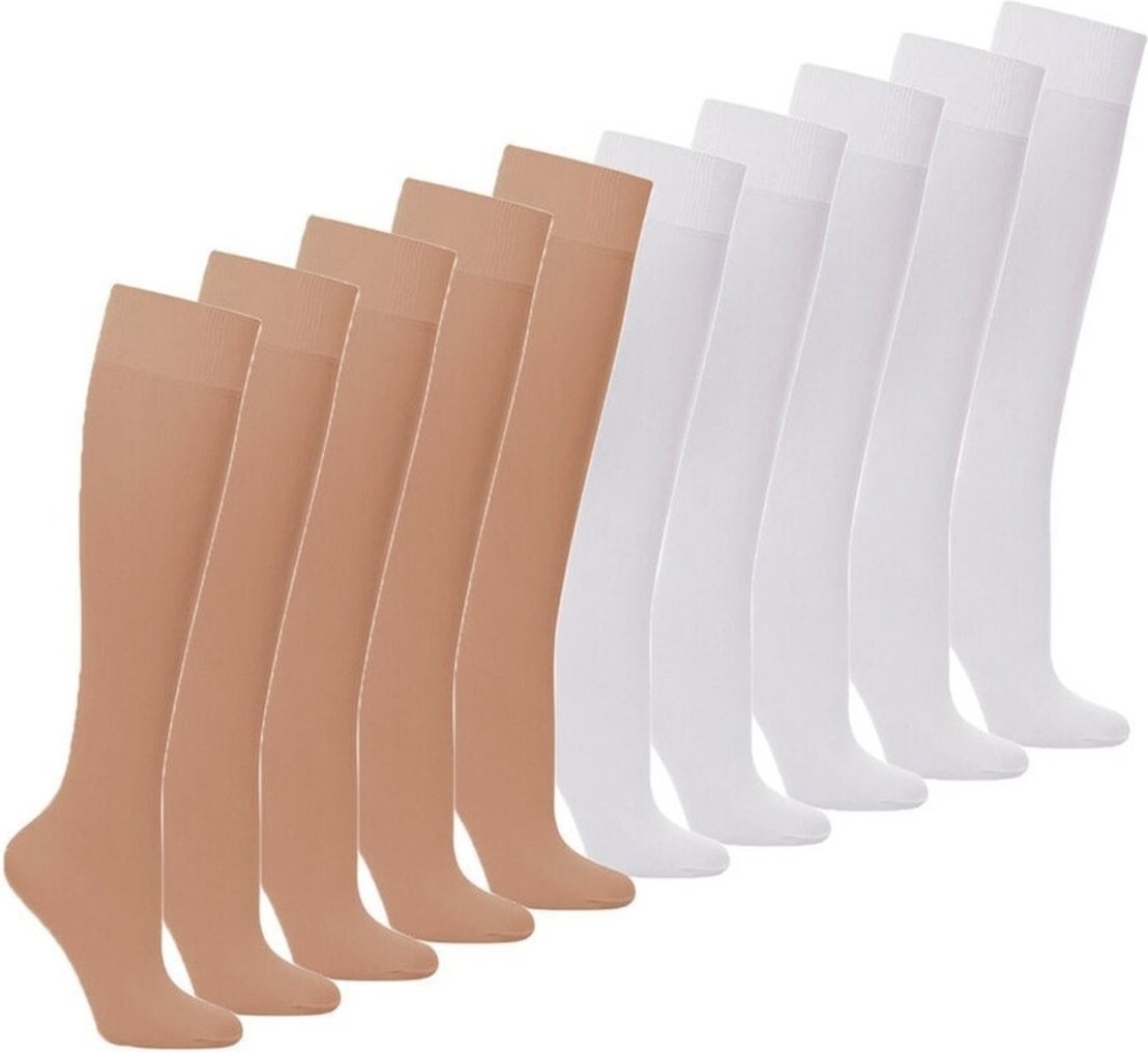 Kit com 10 Meias 3/4 Fio 20 Loba