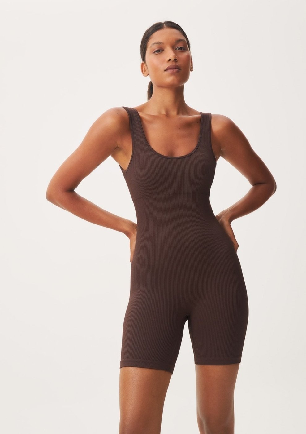 Imagem principal Macaquinho Esportivo Canelado Sem Costura Hering HERING SPORTS cinza HERING SPORTS cinza