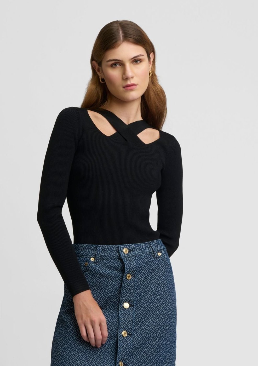 Suéter Cruzado Mk De Algodão Jf4611c5zv001