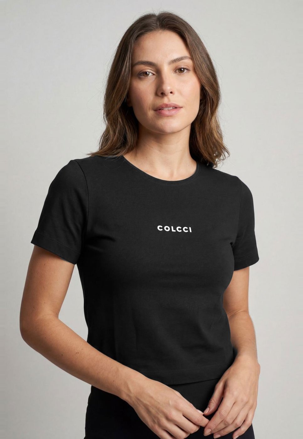 Imagem principal Camiseta Feminina Colcci Logo Preta preto Colcci preto