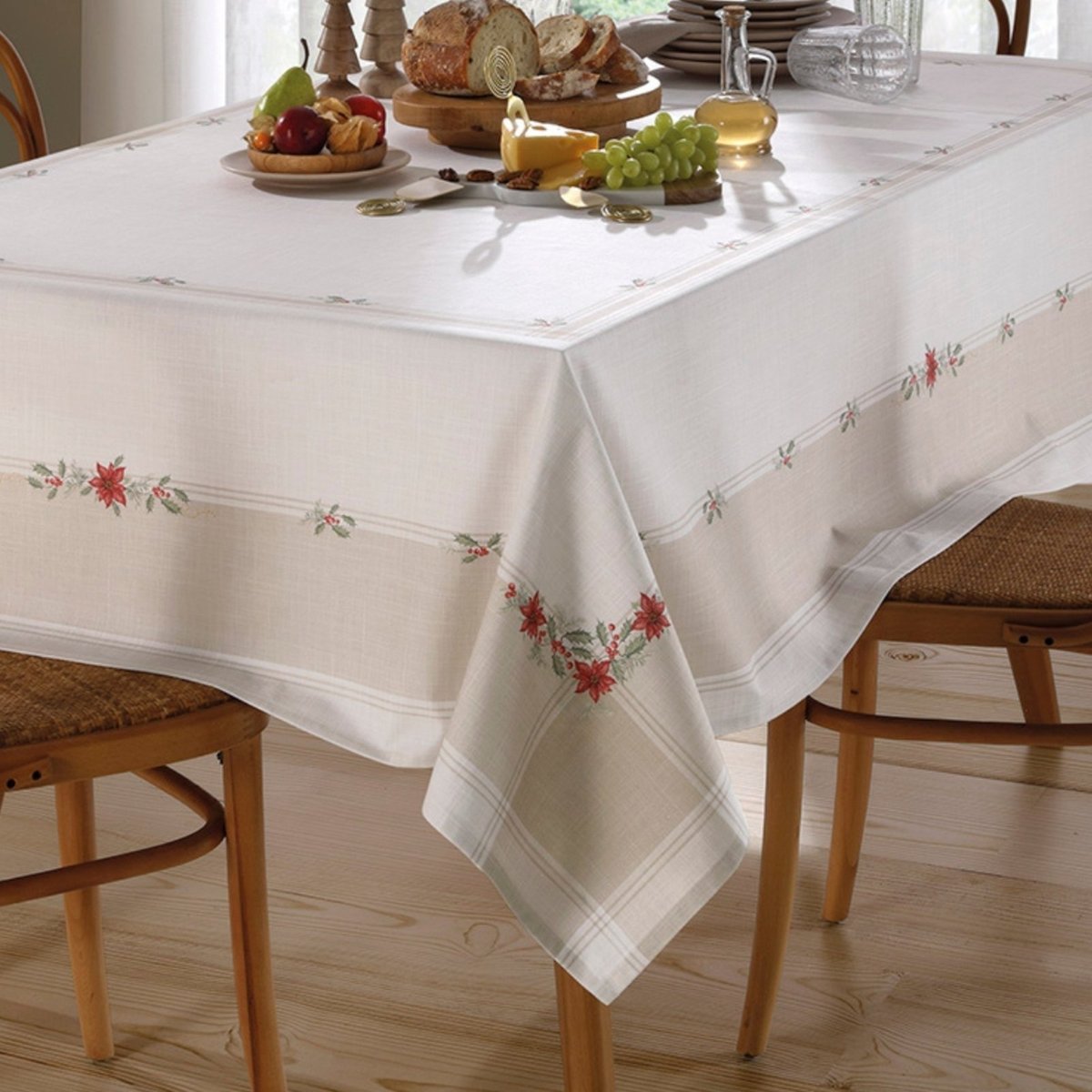 Toalha Mesa 8 Lugares Impermeavel Dohler Natal 124