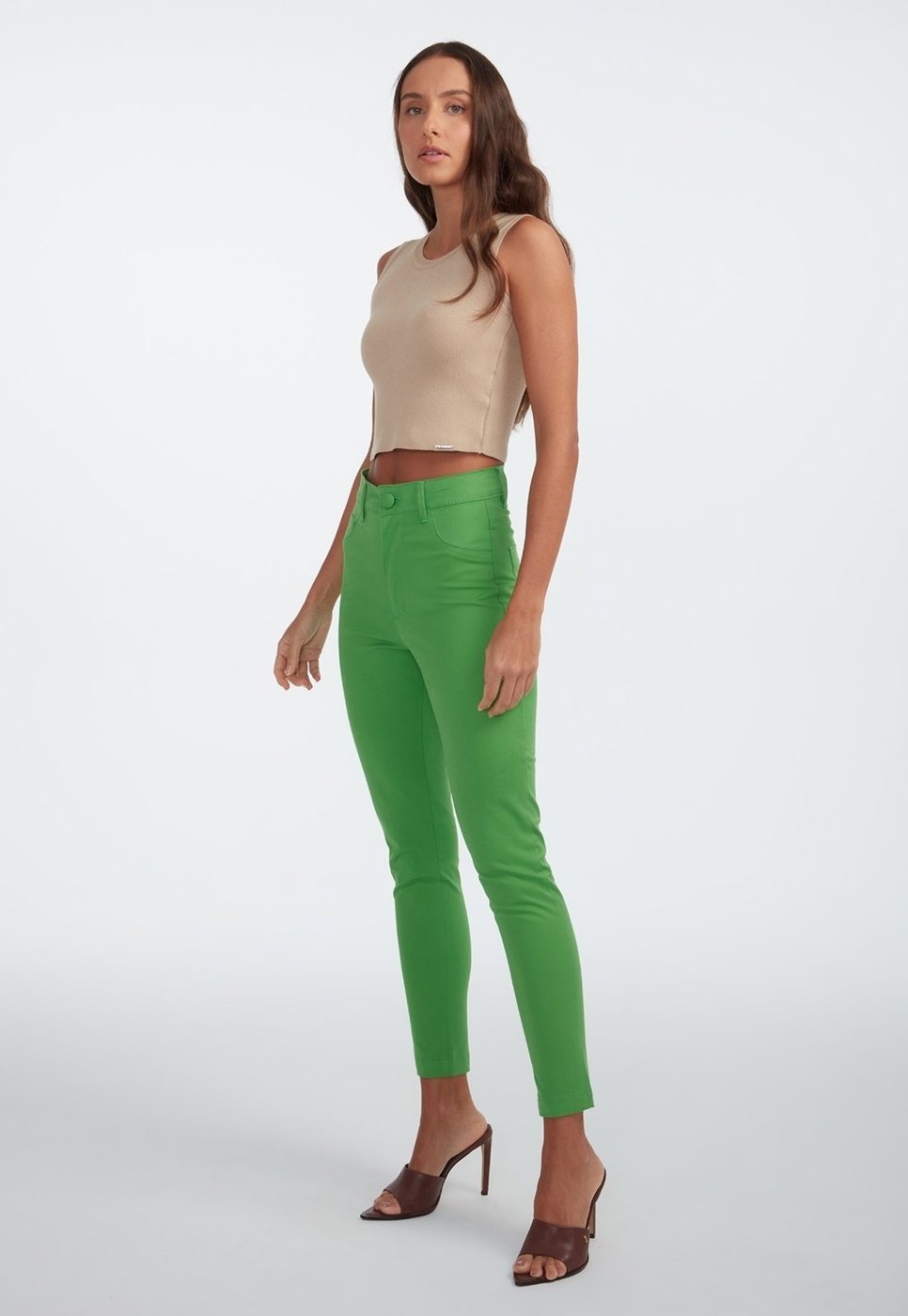 Imagem principal Calça Sarja Traymon Algodão Egípcio Bandeira verde Traymon verde