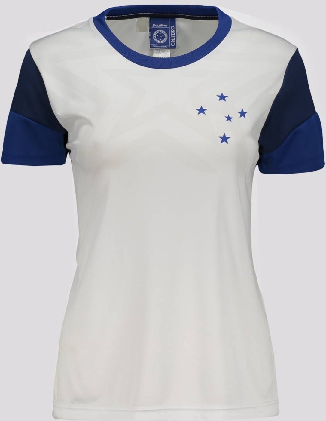 Camisa Cruzeiro Brilhar Feminina Branca