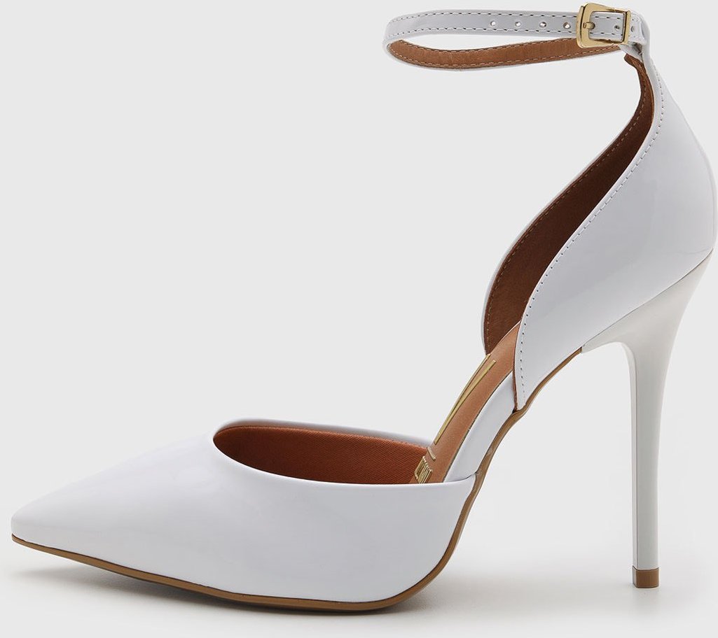 Imagem principal Scarpin Feminino Vizzano Salto Fino Tira Tornozelo Branca branco VIZZANO branco