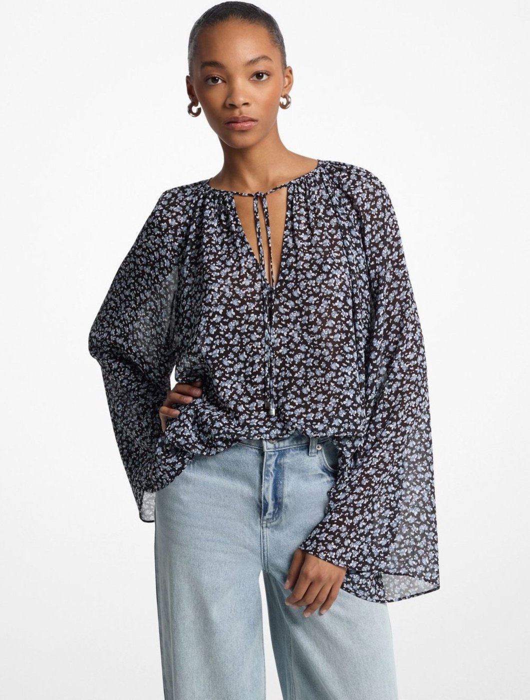 Blusa Floral Georgette Ms540r0h81424