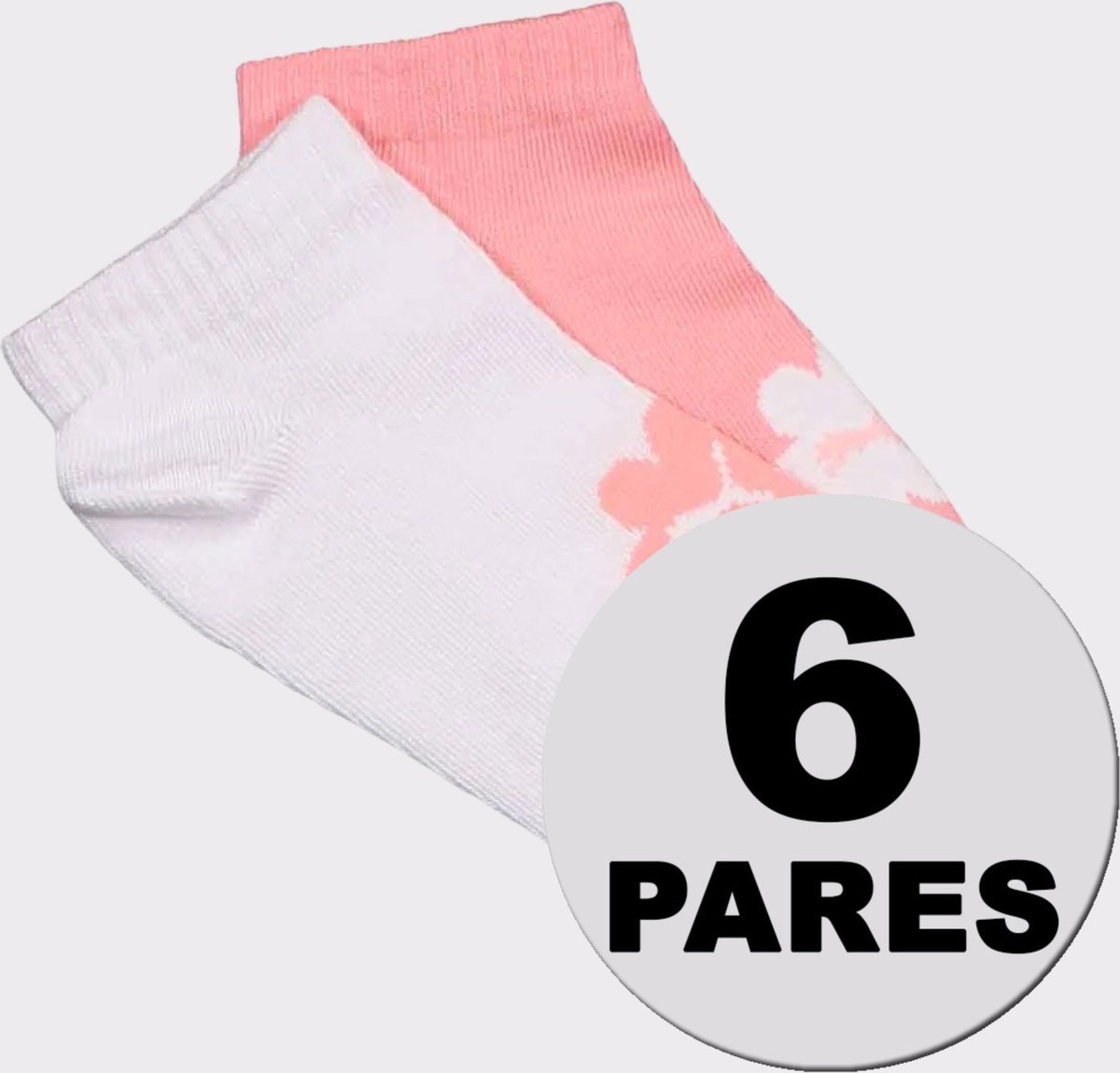 Kit Meias Puma Sapatilha 6 Pares e Branca