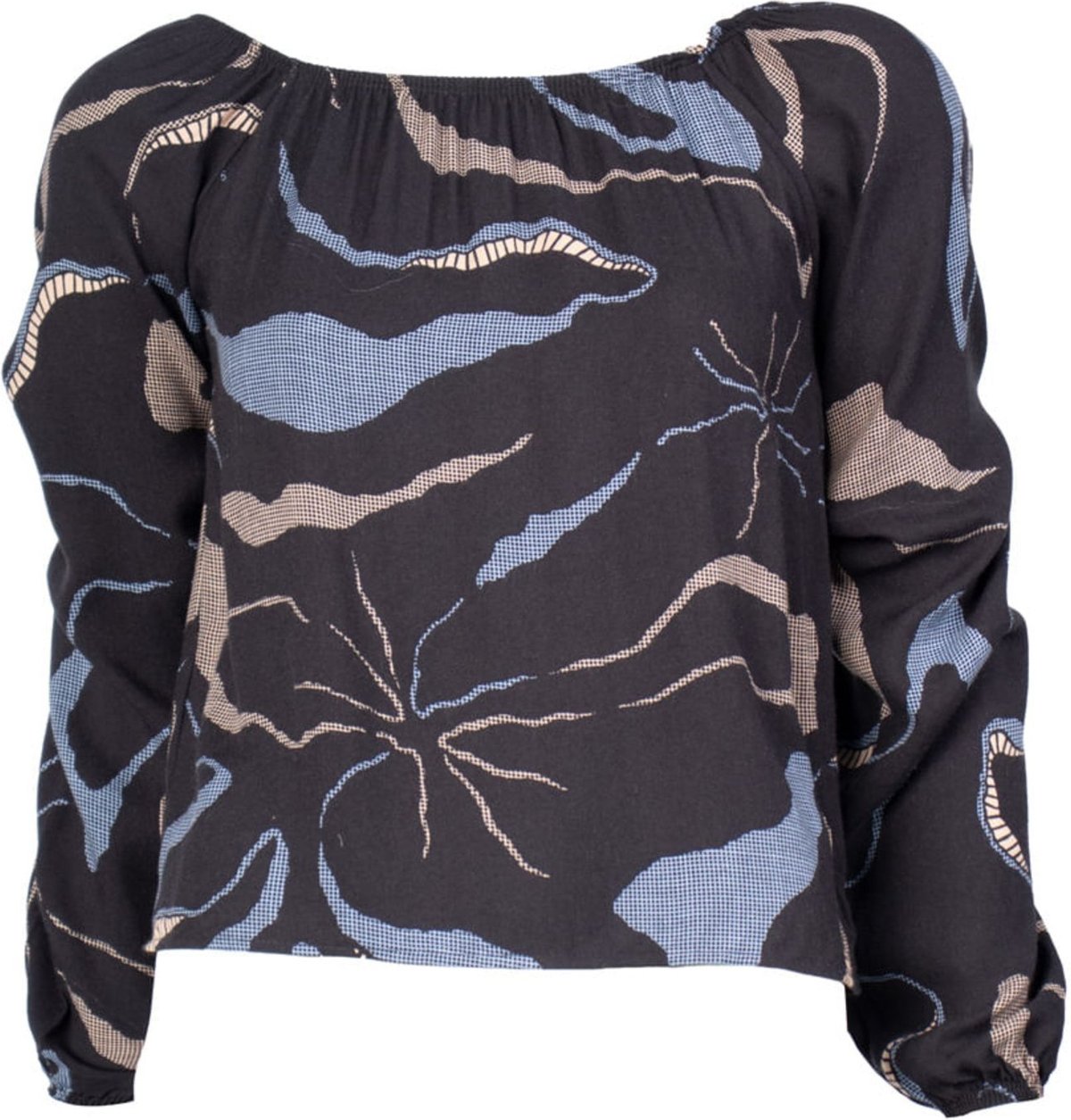 Imagem principal Bata Feminina Habana Estampada Preta preto Habana preto