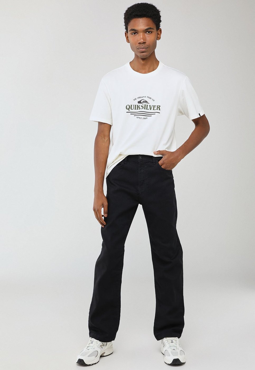 Imagem principal Calça Jeans Masculina Quiksilver Everyday Black Preta preto black Quiksilver preto black